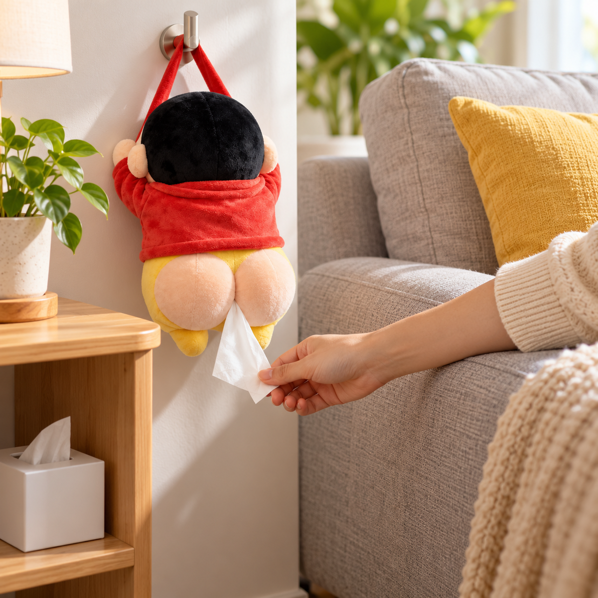 Booty Tissue Buddy · feature-pain